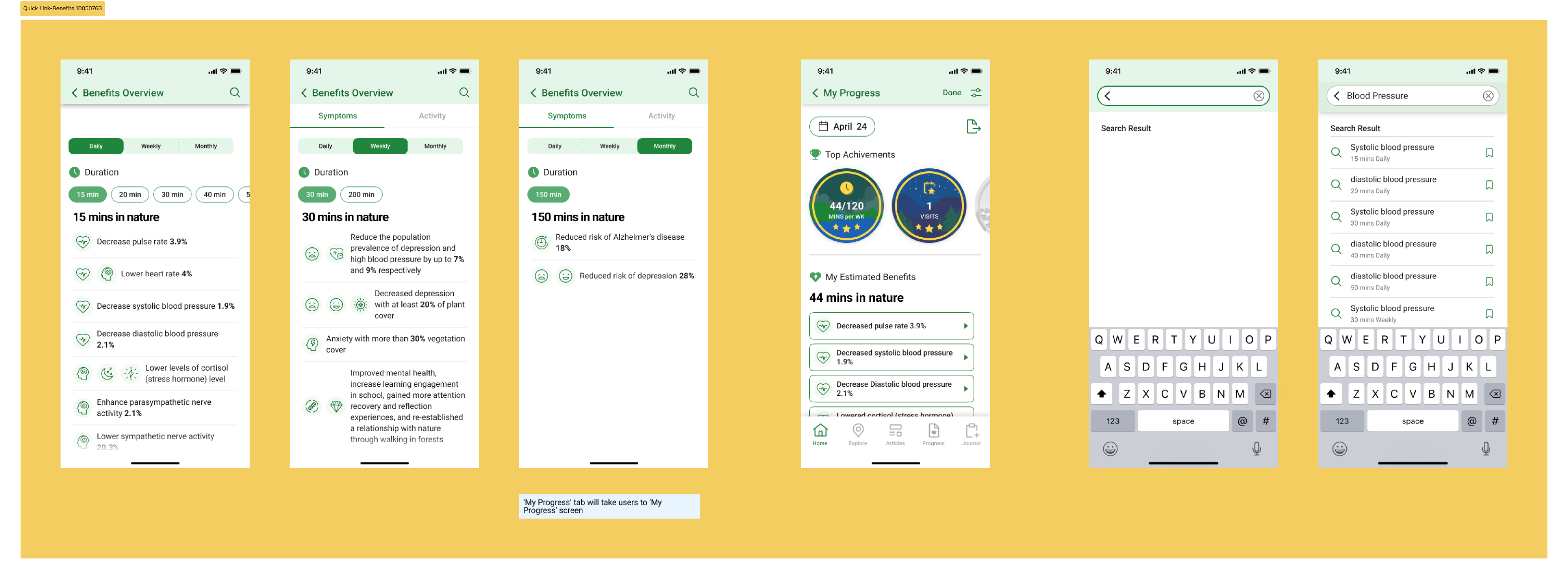 Nature Counter hero composition — full design system overview